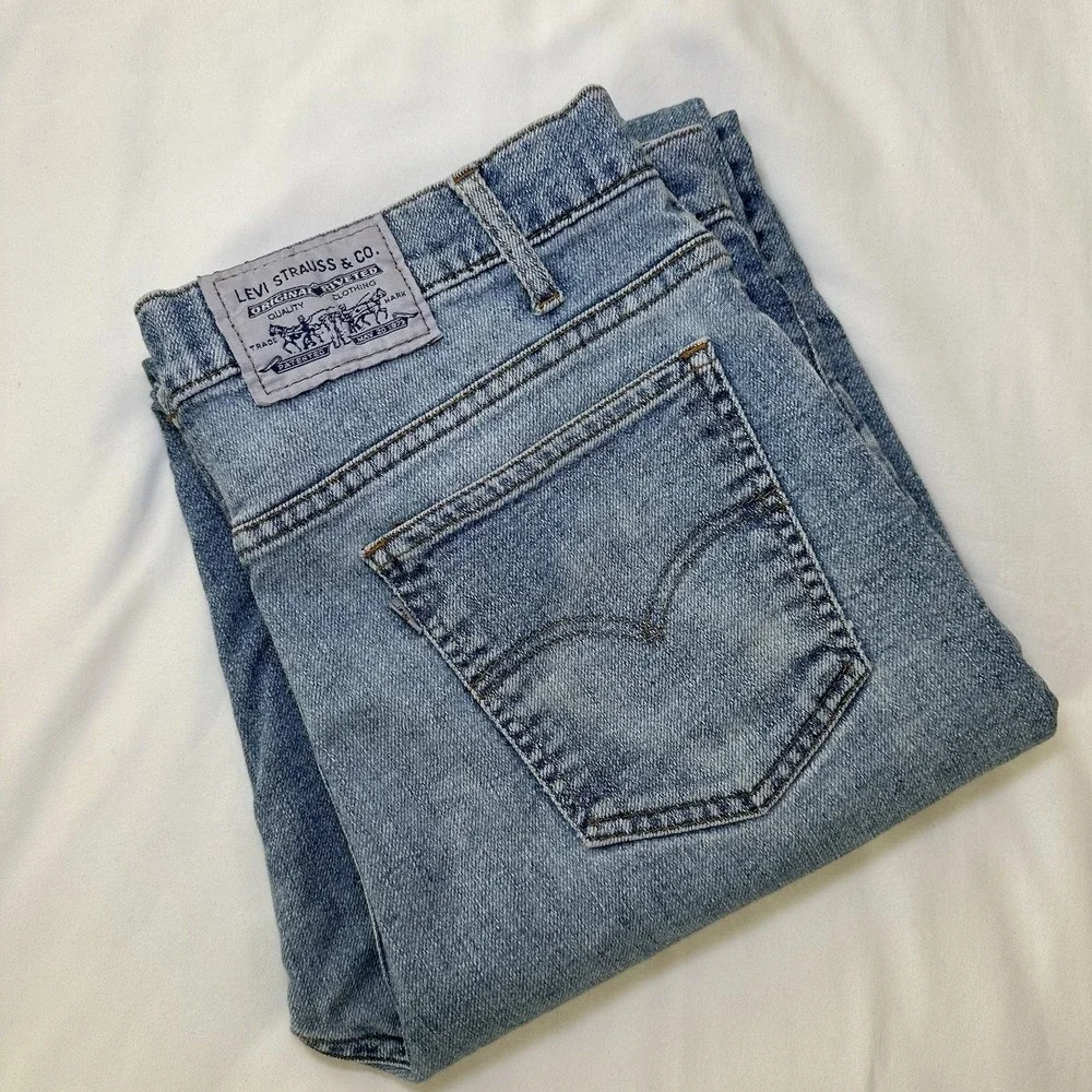 Vintage Levis Jeans Mens 34x34 Flex Y2K 90s Original Riveted Denim‎